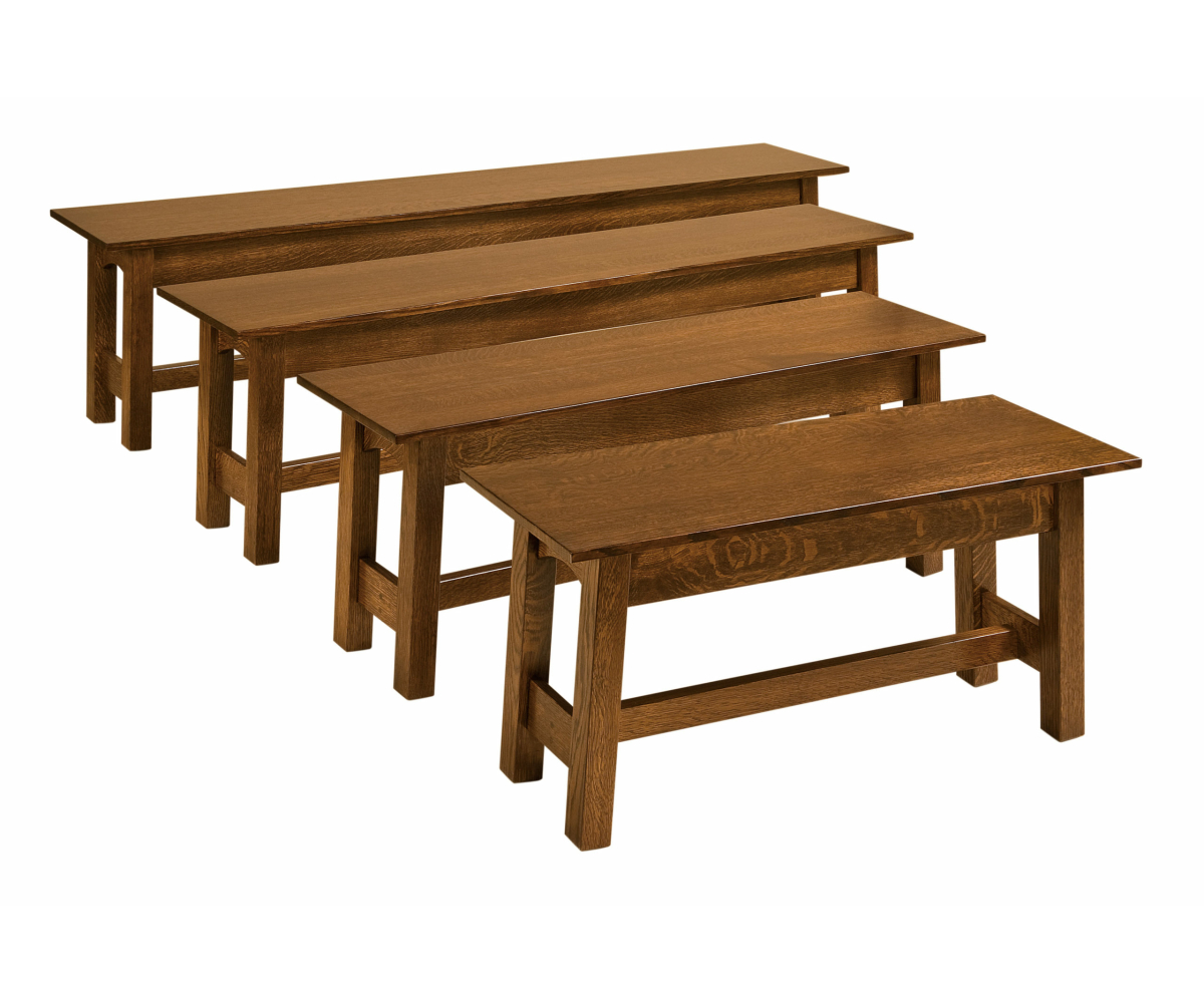 McCoy Open Benches - Heritage Amish Furniture