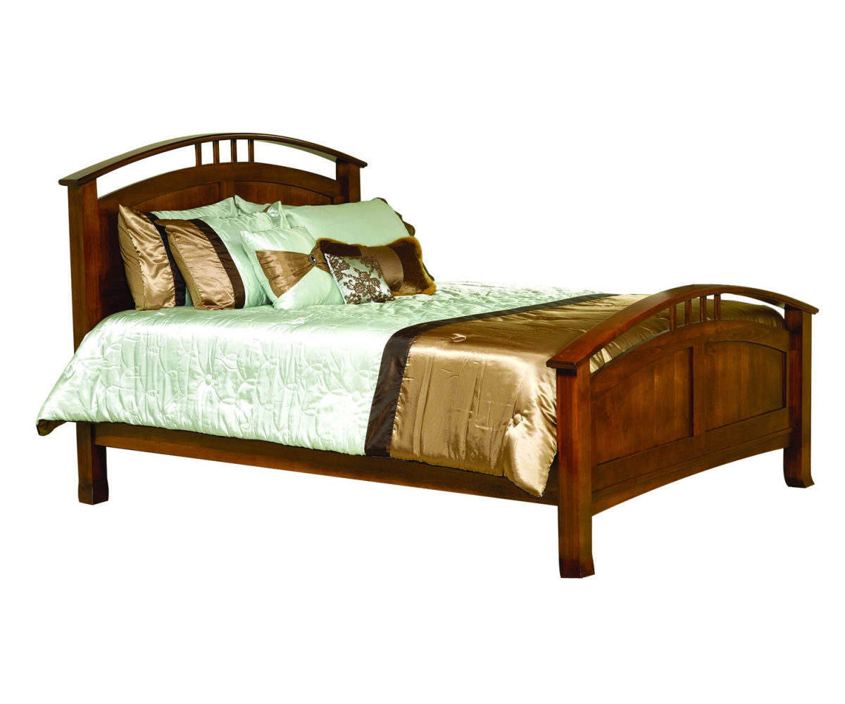 Crescent Panel Bed Heritage Amish Furniture