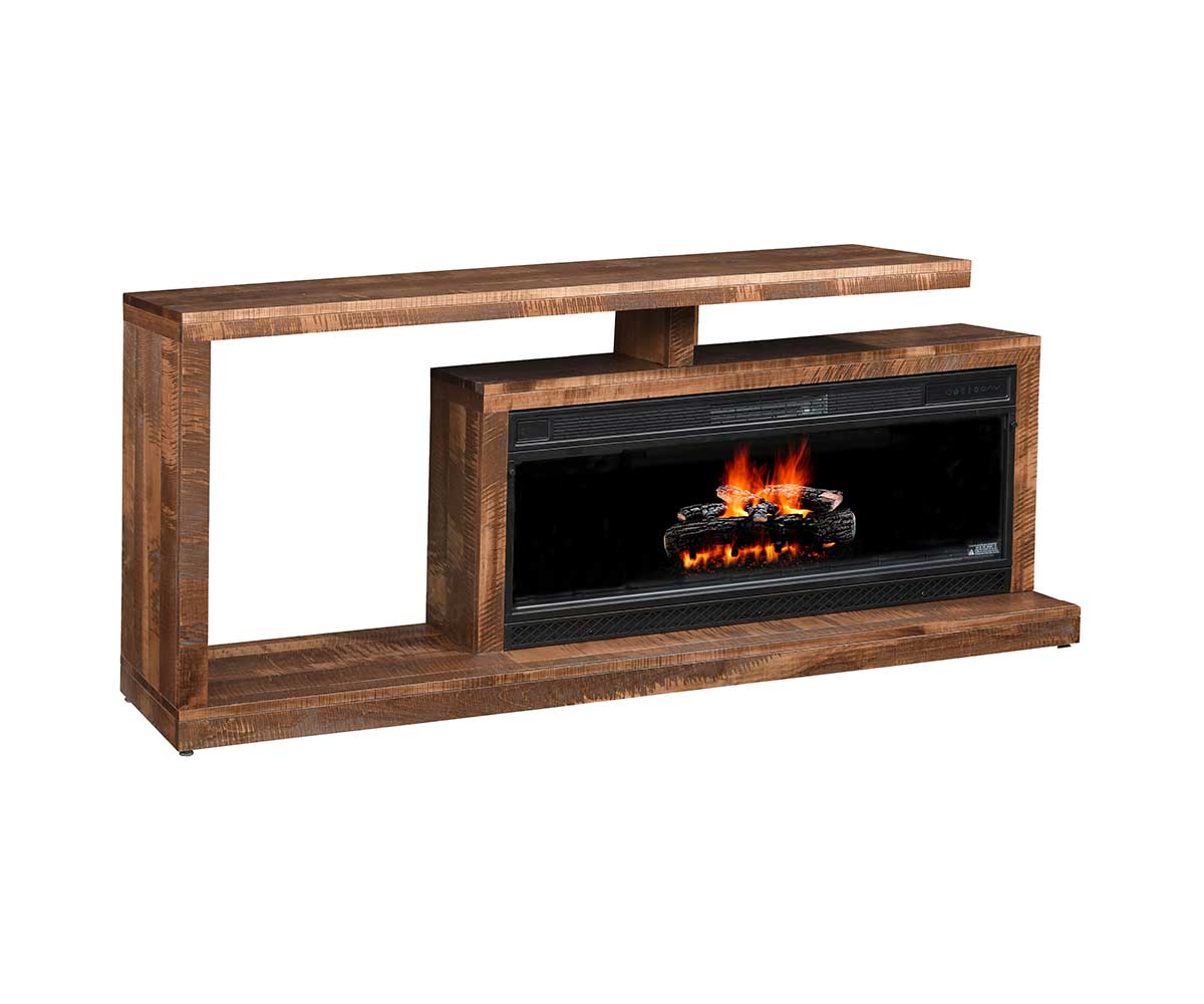 Lincoln Fireplace TV Stand Heritage Amish Furniture