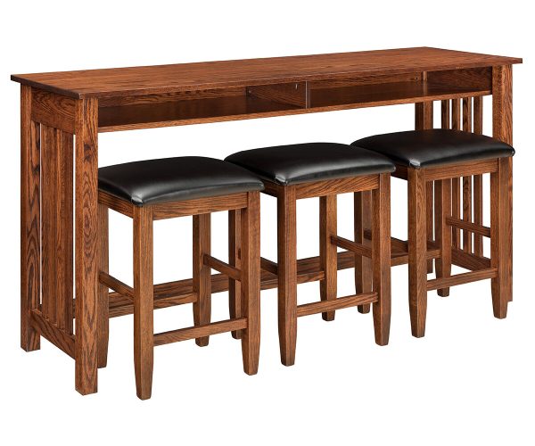 Country Mission Counter Height Sofa Table