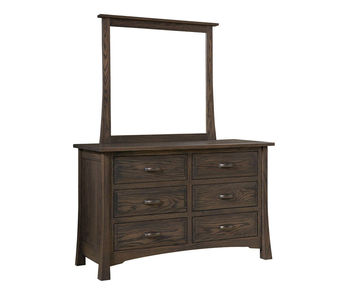 Addison 6 Drawer Dresser And Mirror 1 Addison 6 Drawer Dresser And Mirror