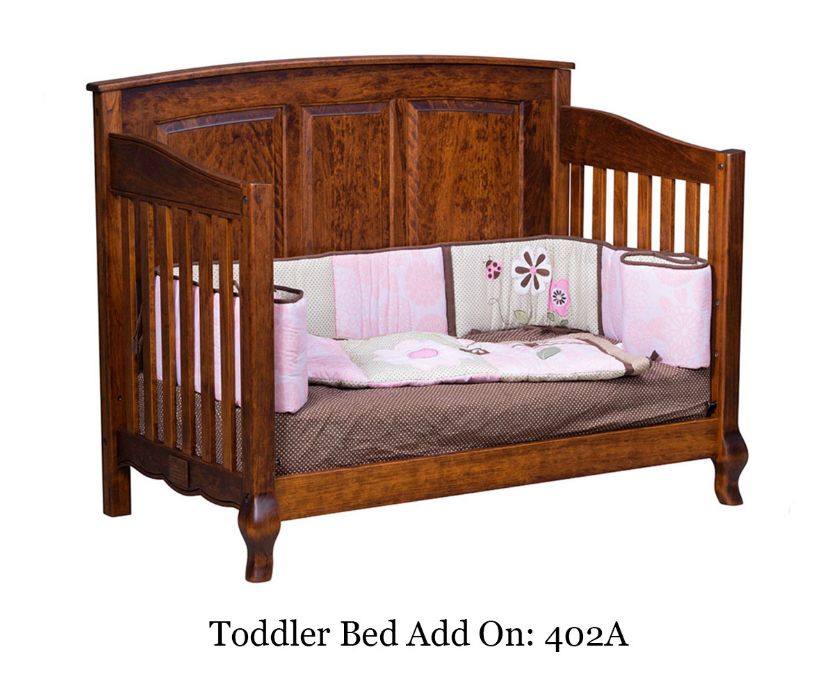 French Country Crib With Panel Option 2 French Country Crib With Panel Option - Image 2