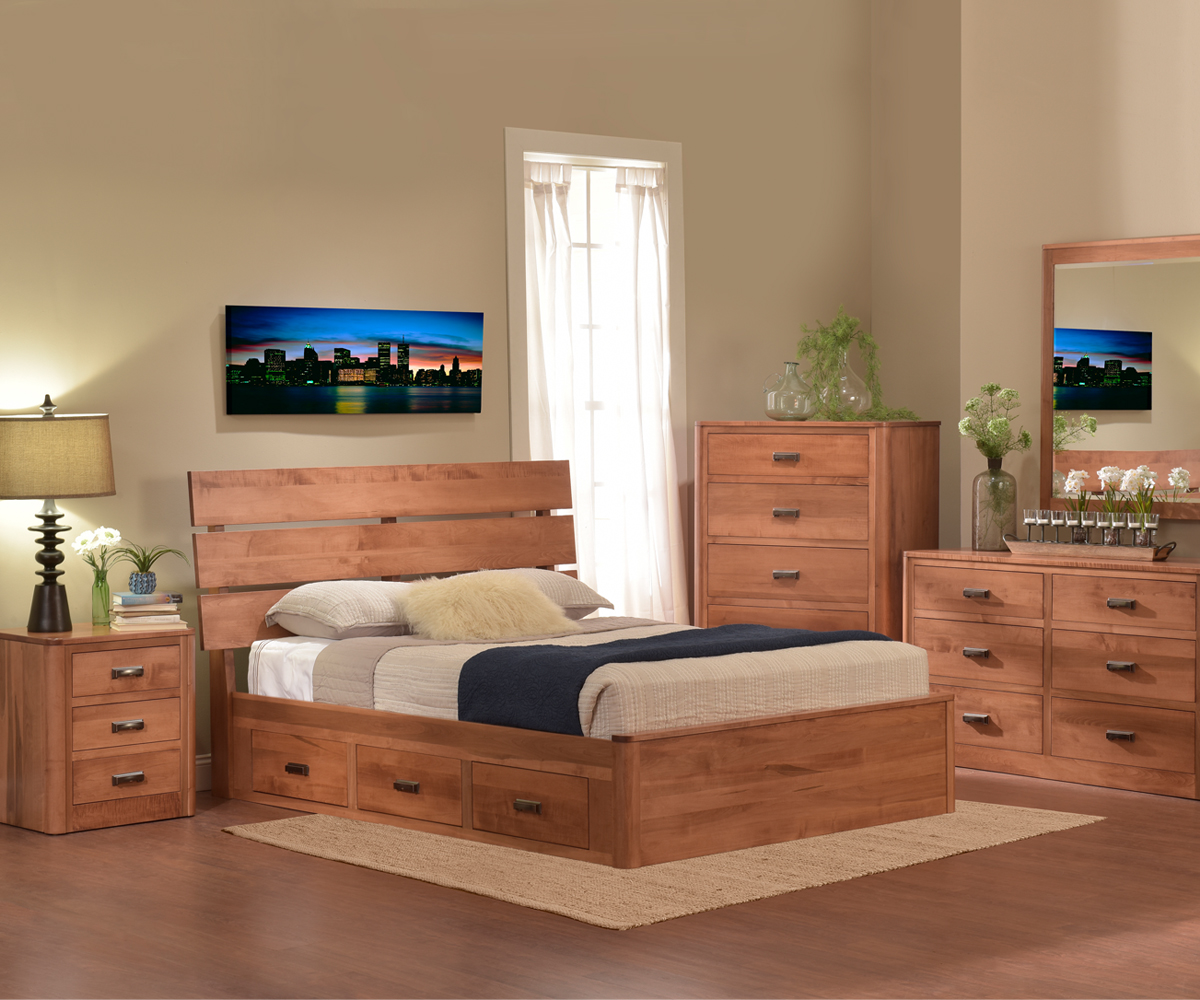 Galaxy Slat Platform Bed with Drawers 5 Galaxy Slat Platform Bed with Drawers - Image 5
