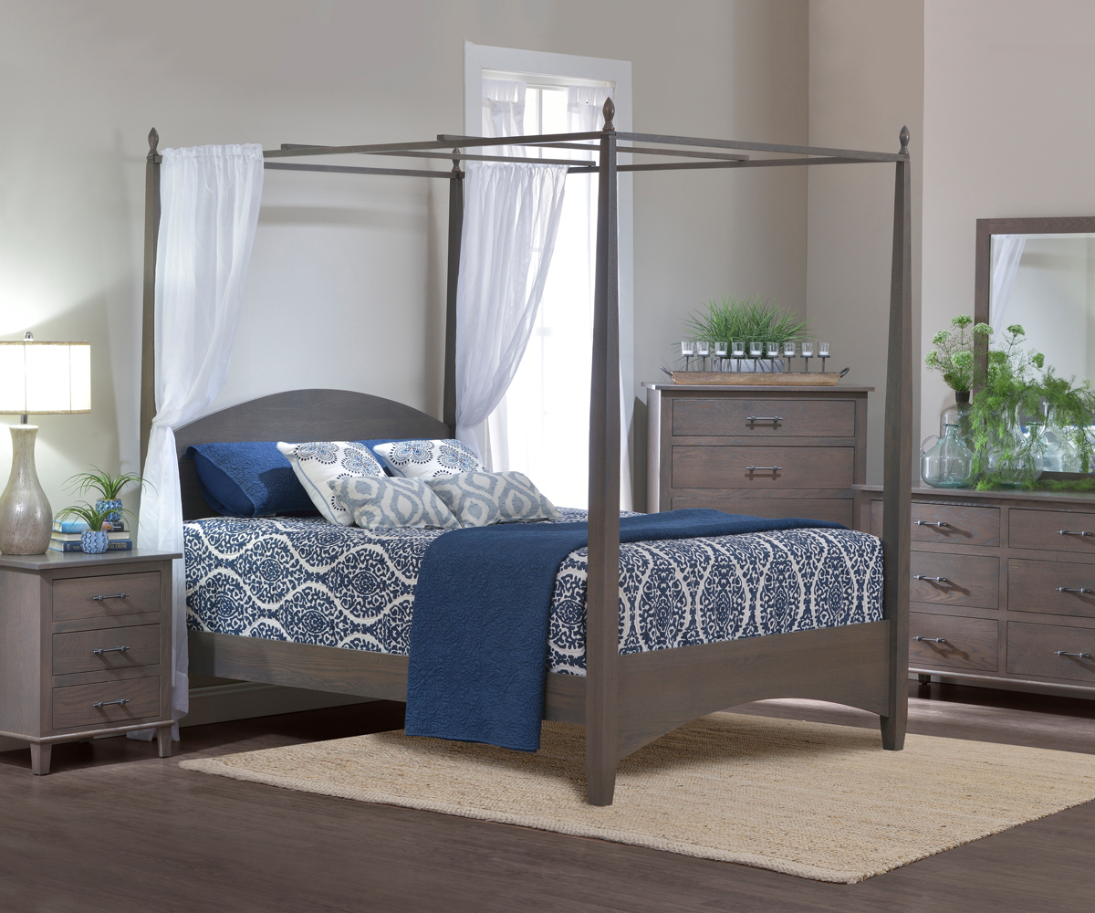 Hamilton Pencil Post Bed with Canopy 2 Hamilton Pencil Post Bed with Canopy - Image 2