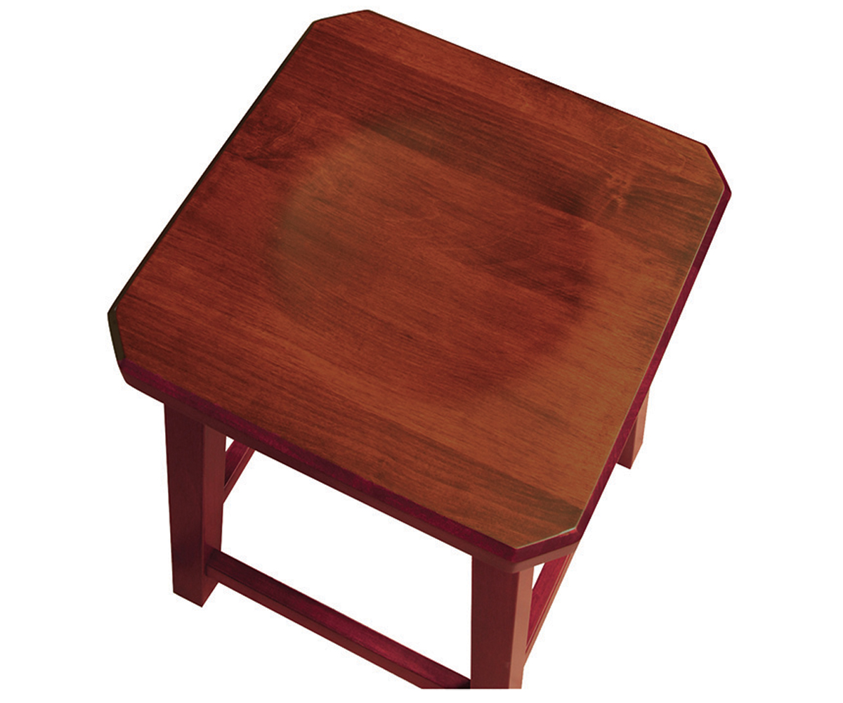 24" Mission Bar Stool with Clipped Corners 2 24" Mission Bar Stool with Clipped Corners - Image 2