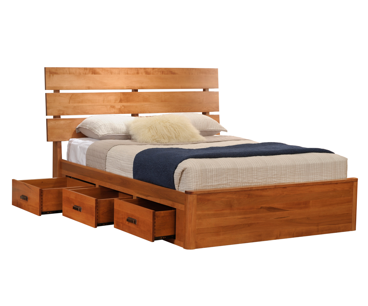 Galaxy Slat Platform Bed with Drawers 4 Galaxy Slat Platform Bed with Drawers - Image 4