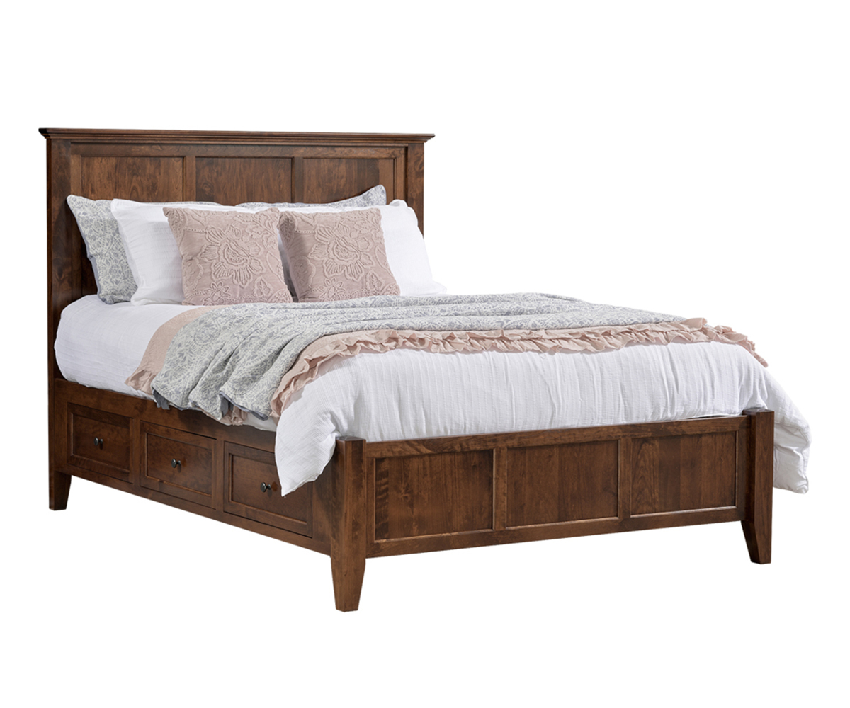 Albany Panel Bed with Drawer Units 1 Albany Panel Bed with Drawer Units