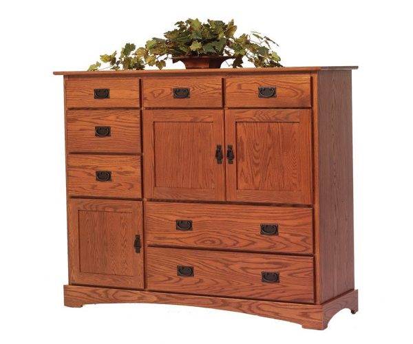 Old English Mission Grande Door Chest