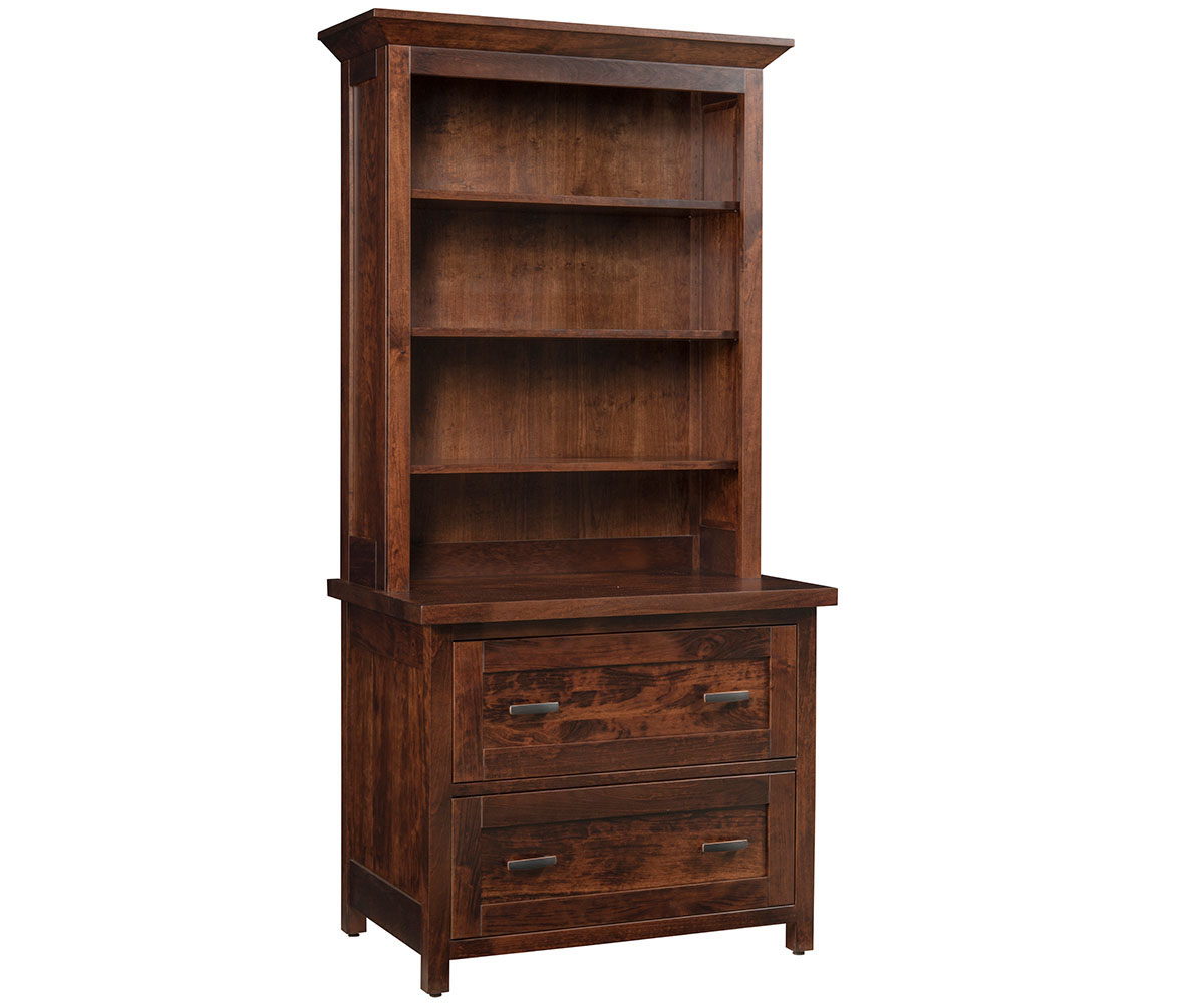 Sante Fe Lateral File Cabinet With Bookcase 1 Sante Fe Lateral File Cabinet With Bookcase