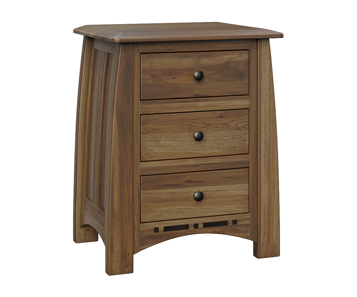 Boulder Creek 3 Drawer Nightstand 1 Boulder Creek 3 Drawer Nightstand