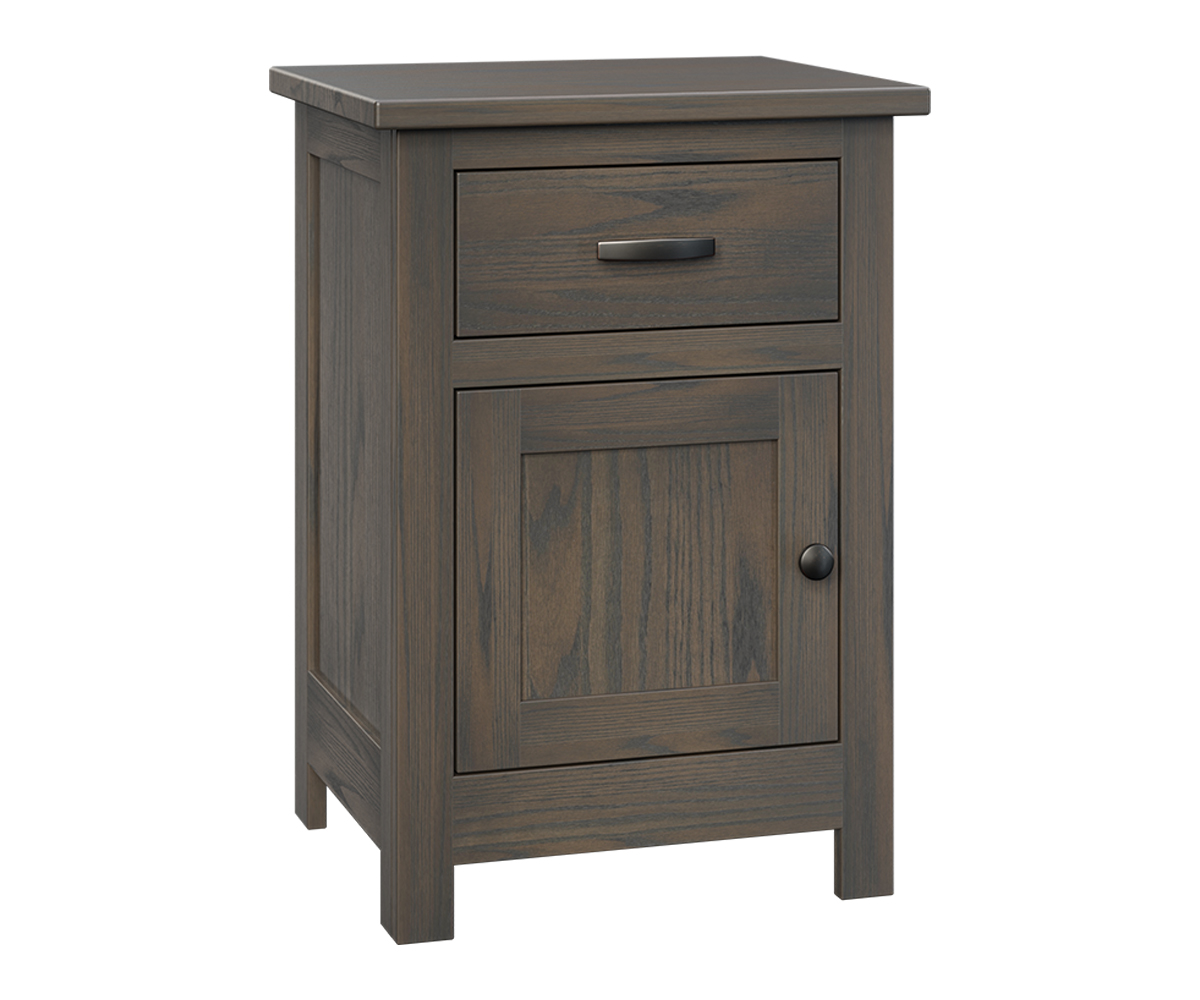 Flush Mission 1 Drawer 1 Door Nightstand 1 Flush Mission 1 Drawer 1 Door Nightstand