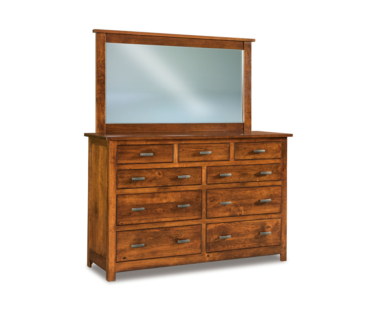 Flush Mission 9 Drawer Dresser - 66"W 1 Flush Mission 9 Drawer Dresser - 66"W