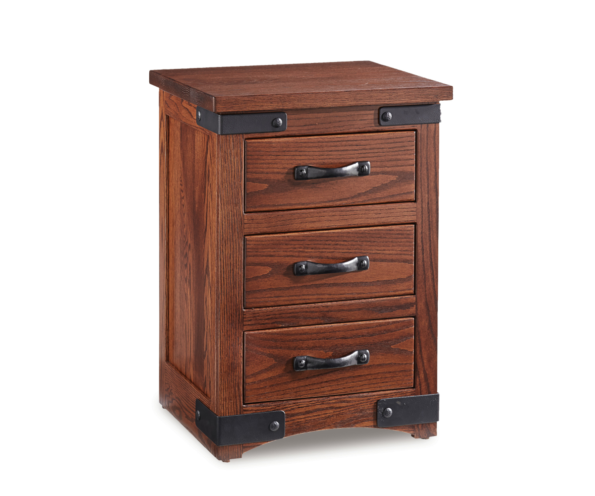 Orewood 3 Drawer Nightstand - 20"W 1 Orewood 3 Drawer Nightstand - 20"W