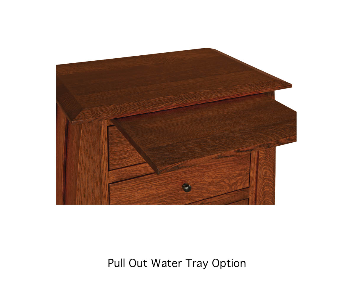 Flush Mission 1 Drawer 1 Door Nightstand 4 Flush Mission 1 Drawer 1 Door Nightstand - Image 4