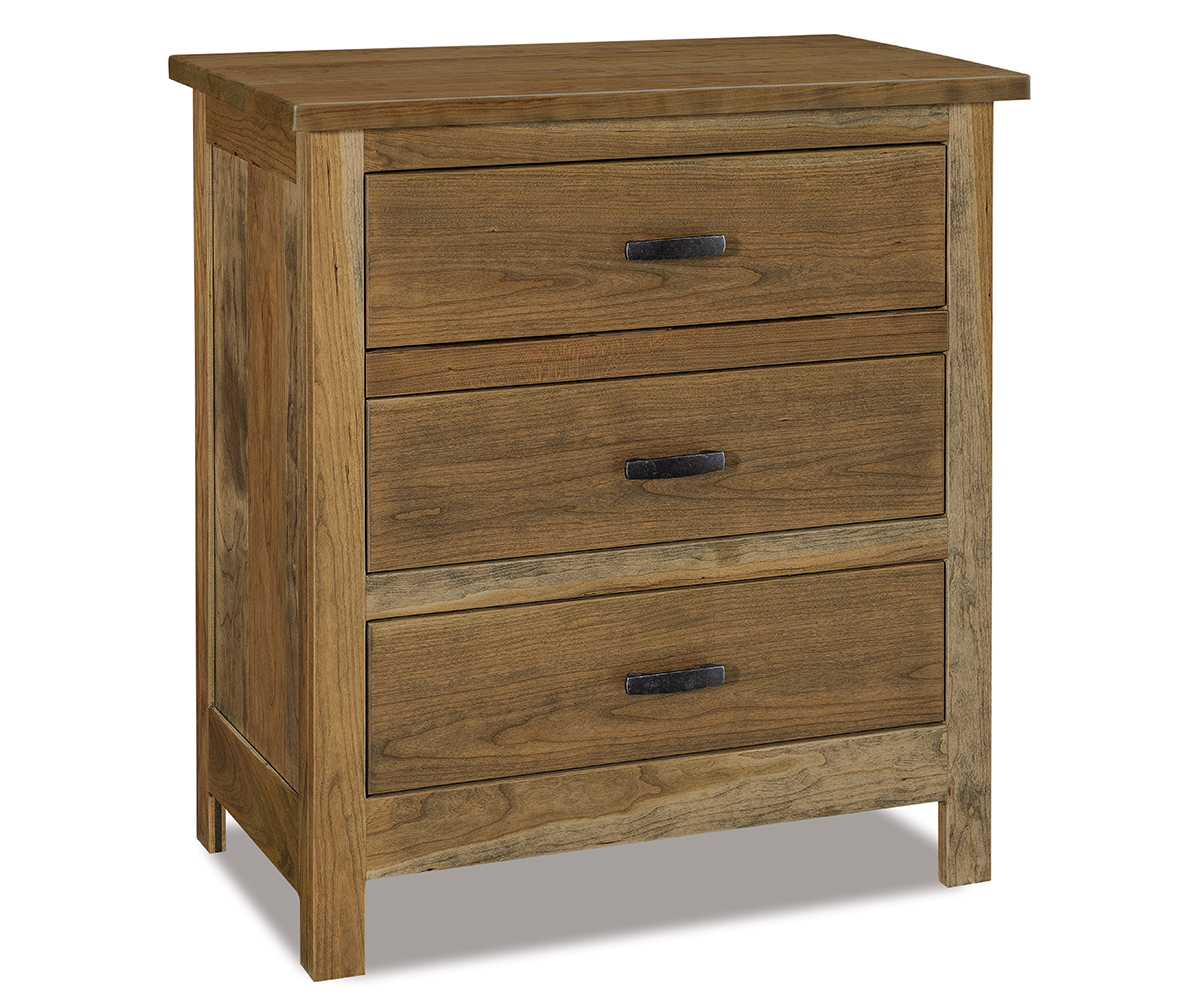 Flush Mission 3 Drawer Nightstand 1 Flush Mission 3 Drawer Nightstand