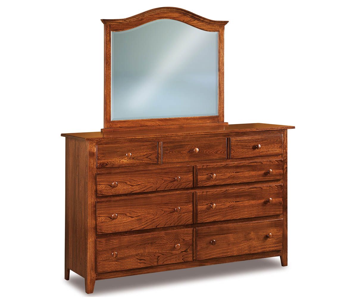 Shaker 9 Drawer Dresser - 66"W 1 Shaker 9 Drawer Dresser - 66"W