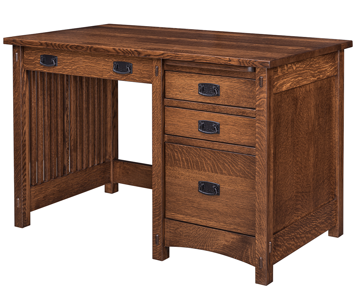 Signature Mission Single Pedestal Desk 1 Signature Mission Single Pedestal Desk