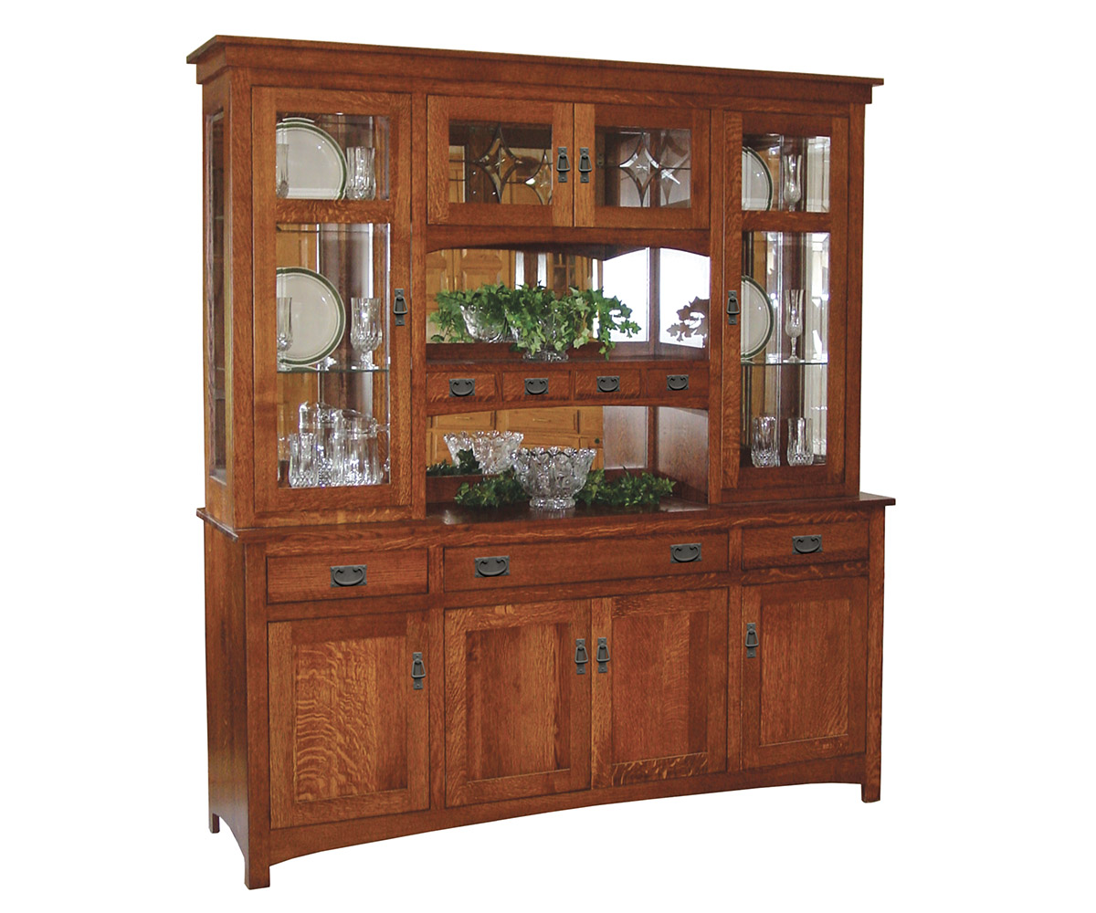 Cape Cod Mission 4 Door Hutch 1 Cape Cod Mission 4 Door Hutch