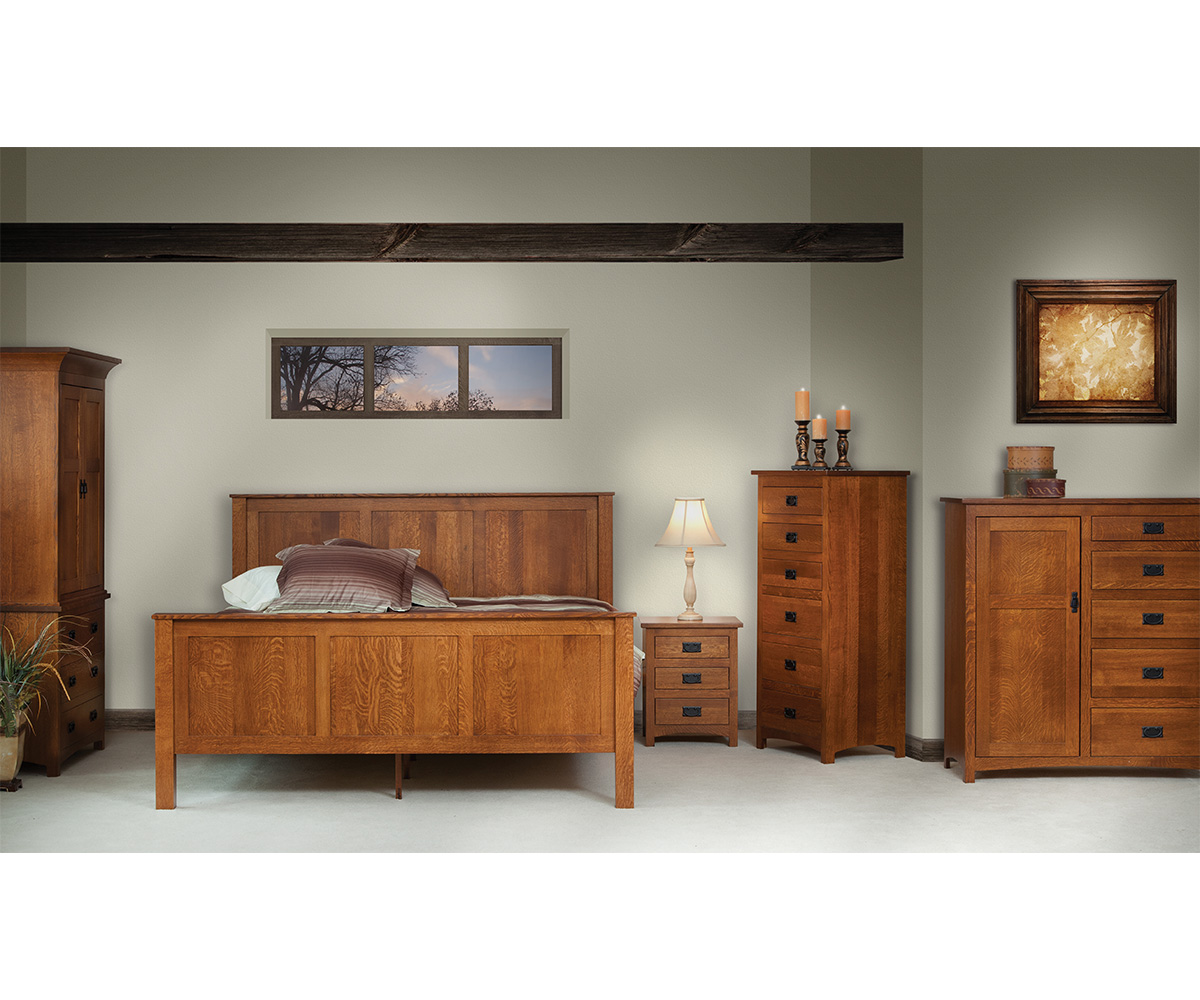 Michaels Mission King Panel Bed 2 Michaels Mission King Panel Bed - Image 2