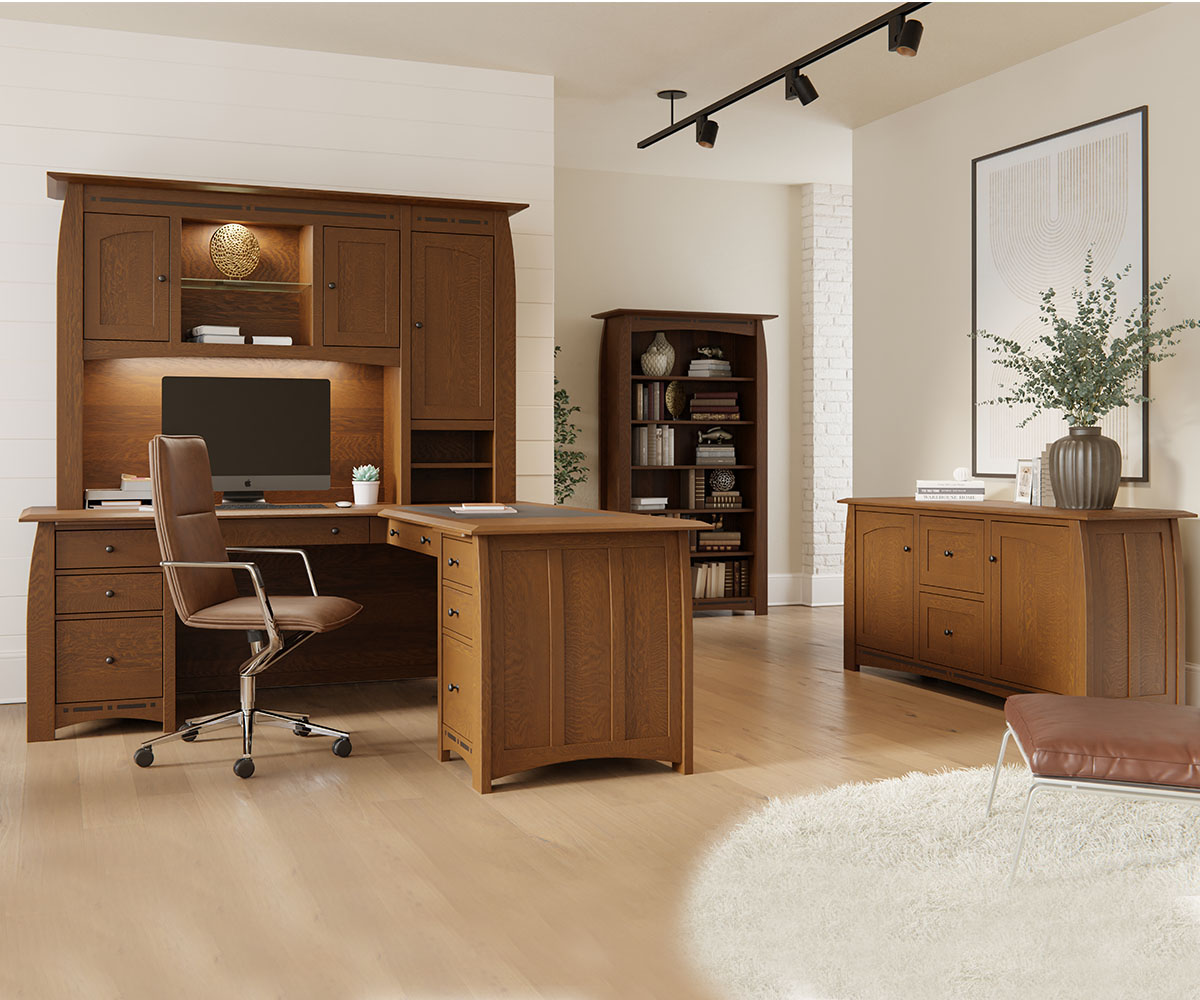 Boulder Creek L Desk - 66"W 4 Boulder Creek L Desk - 66"W - Image 4