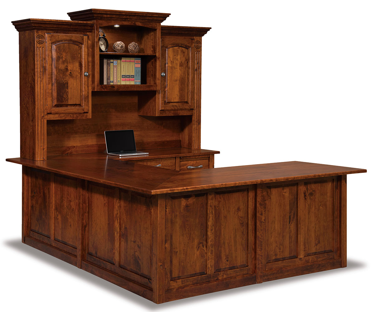 Victorian Wrap Around Desk 2 Victorian Wrap Around Desk - Image 2