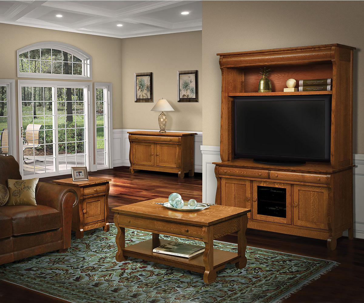 Old Classic Sleigh 6pc Wall Unit 2 Old Classic Sleigh 6pc Wall Unit - Image 2