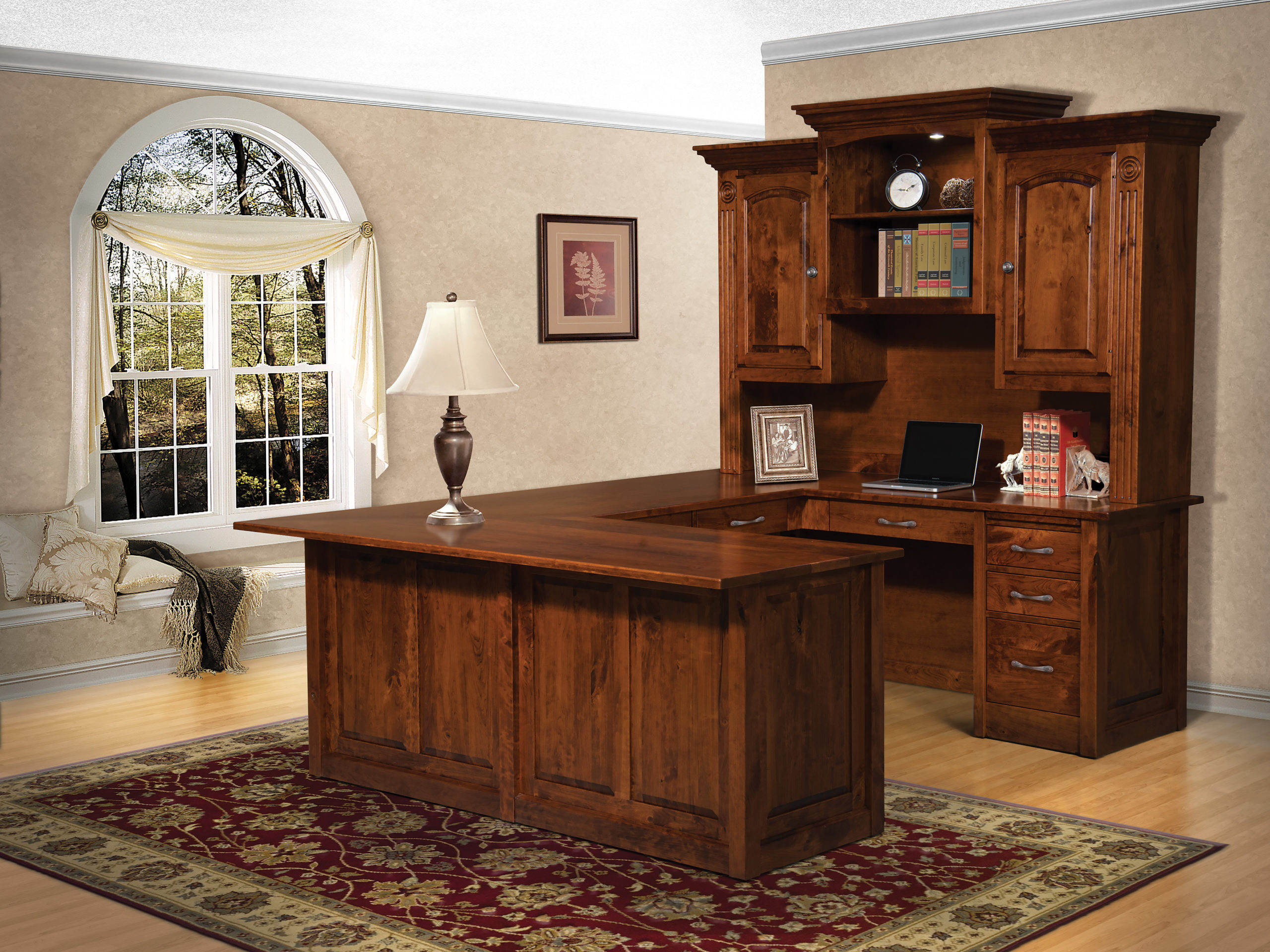 Victorian Wrap Around Desk 4 Victorian Wrap Around Desk - Image 4