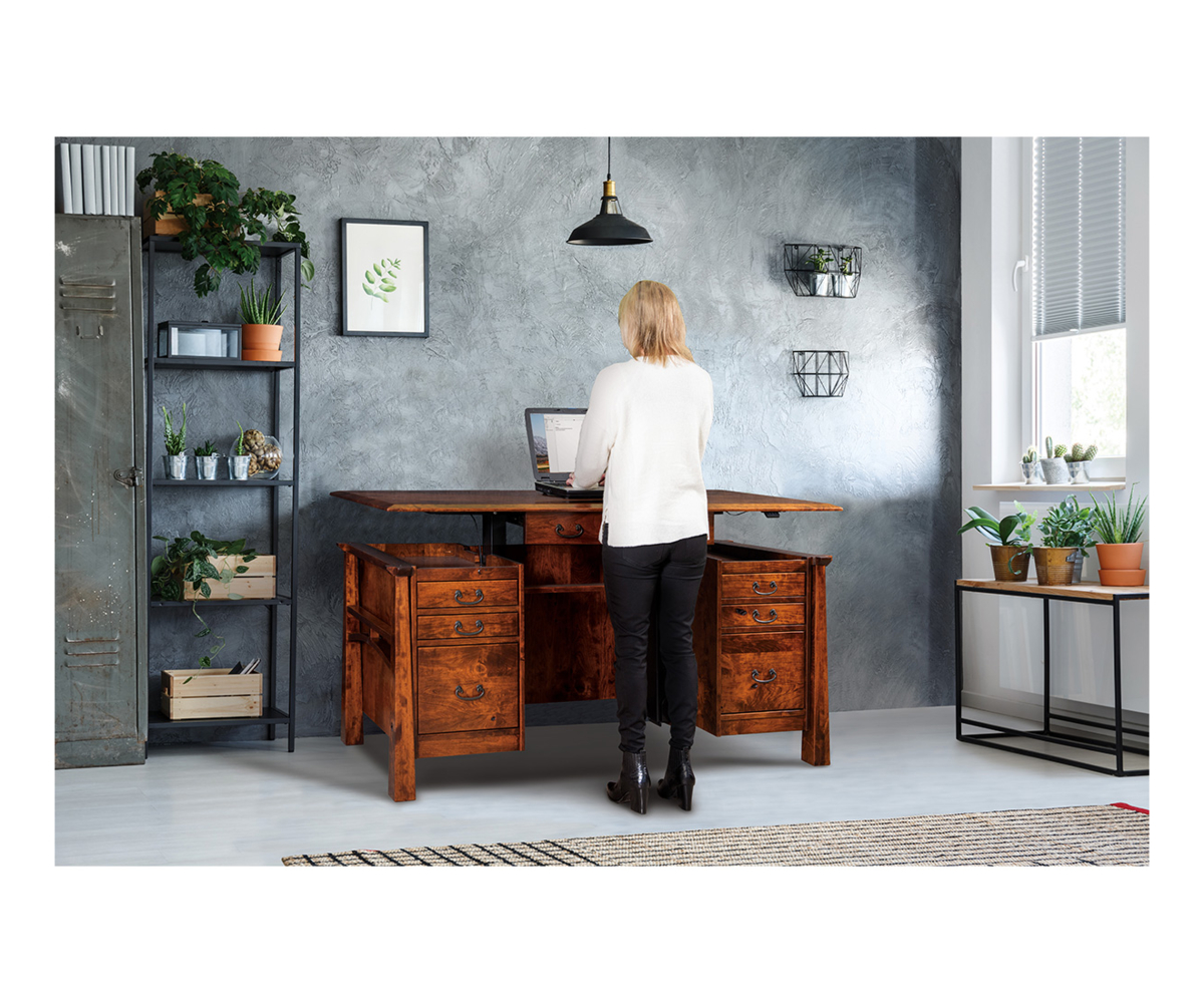 Artesa Sit to Stand Curved Top Desk 3 Artesa Sit to Stand Curved Top Desk - Image 3