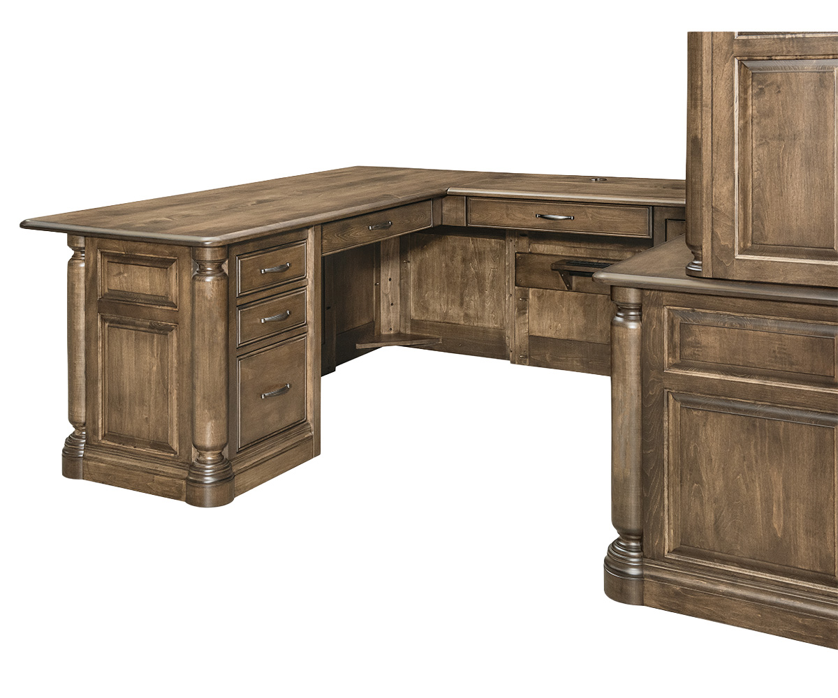 London Wrap Around Desk with Hutch 3 London Wrap Around Desk with Hutch - Image 3