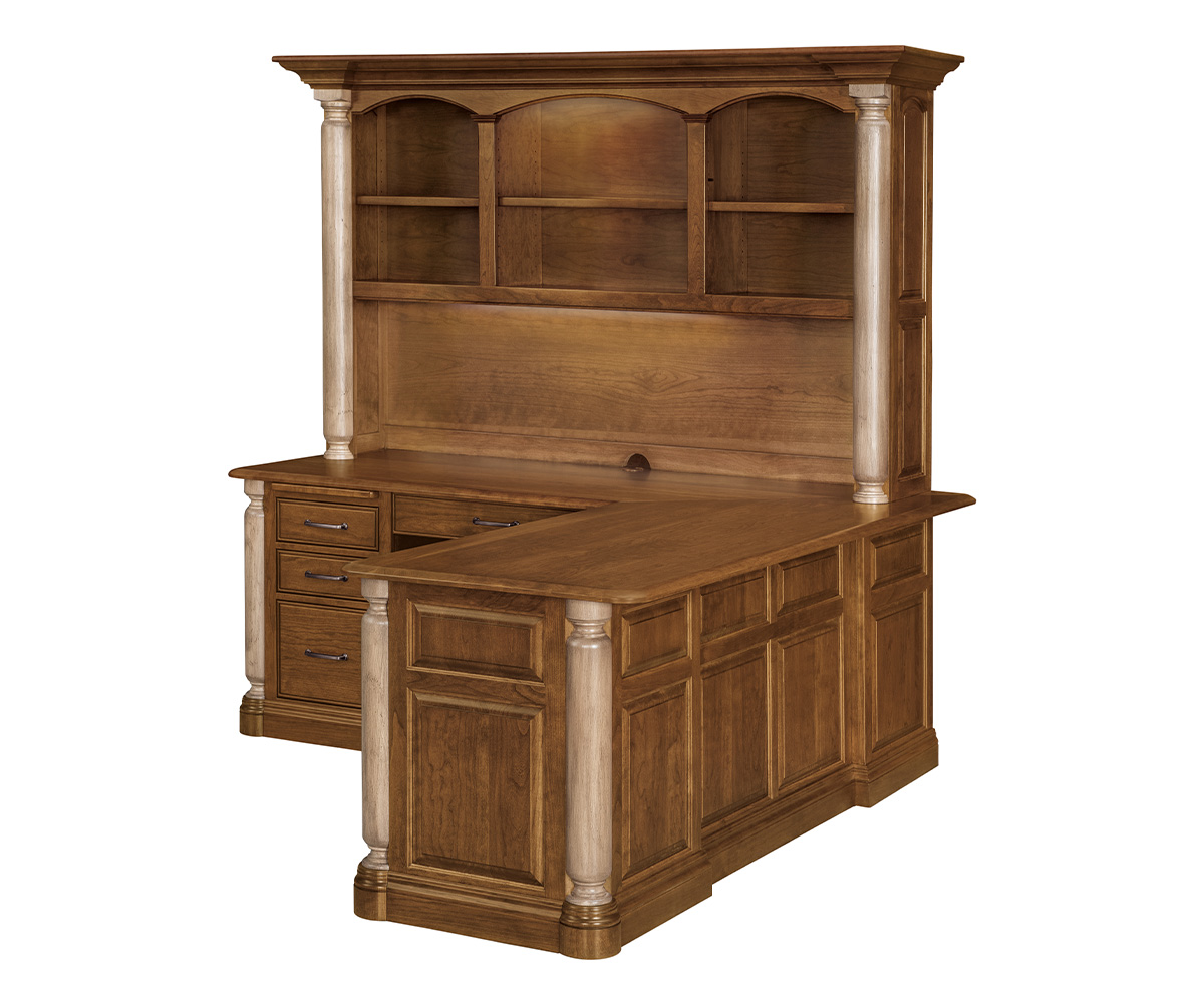 London L Desk with Hutch 2 London L Desk with Hutch - Image 2