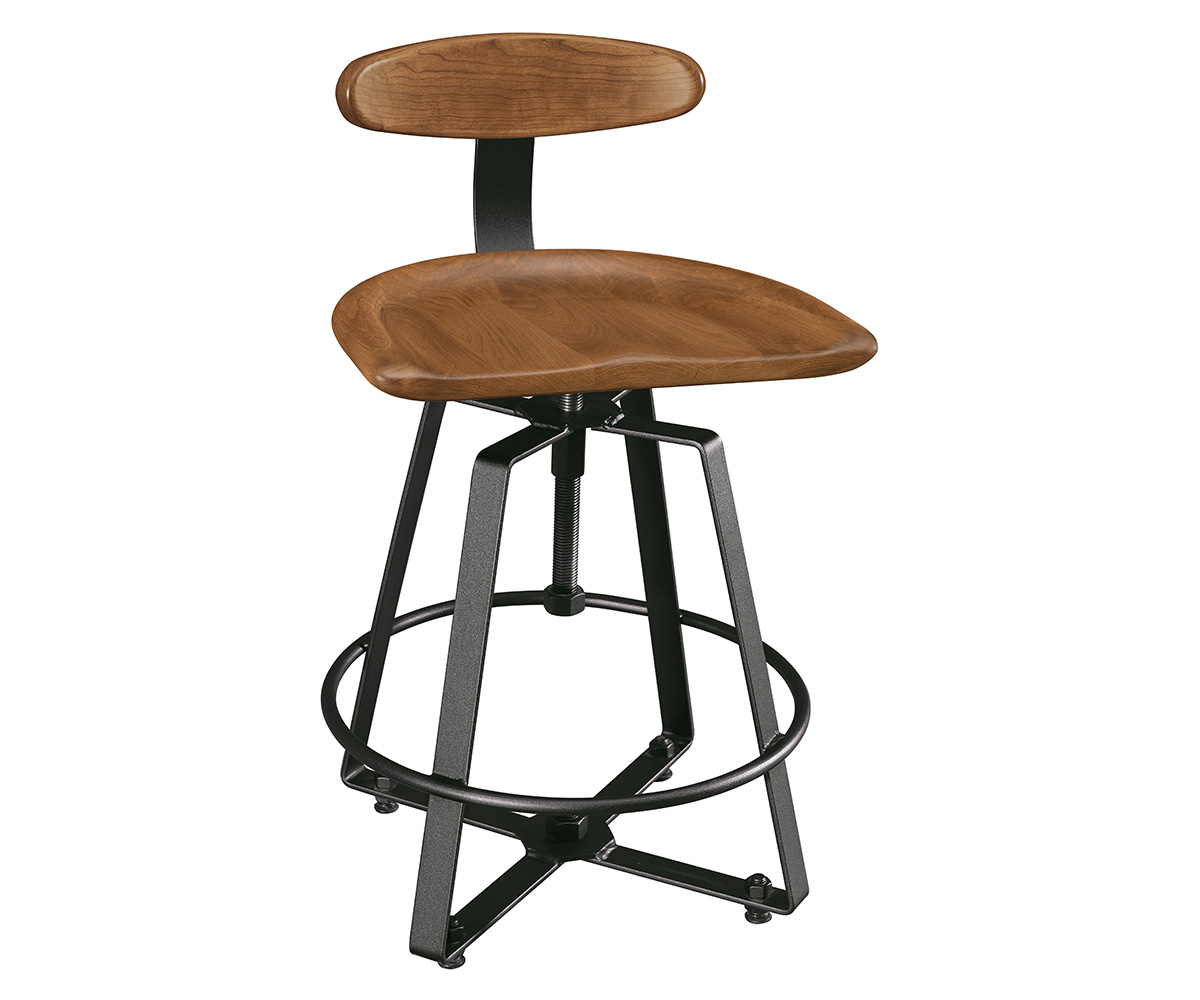 Iron Craft Barstool with Back 1 Iron Craft Barstool with Back