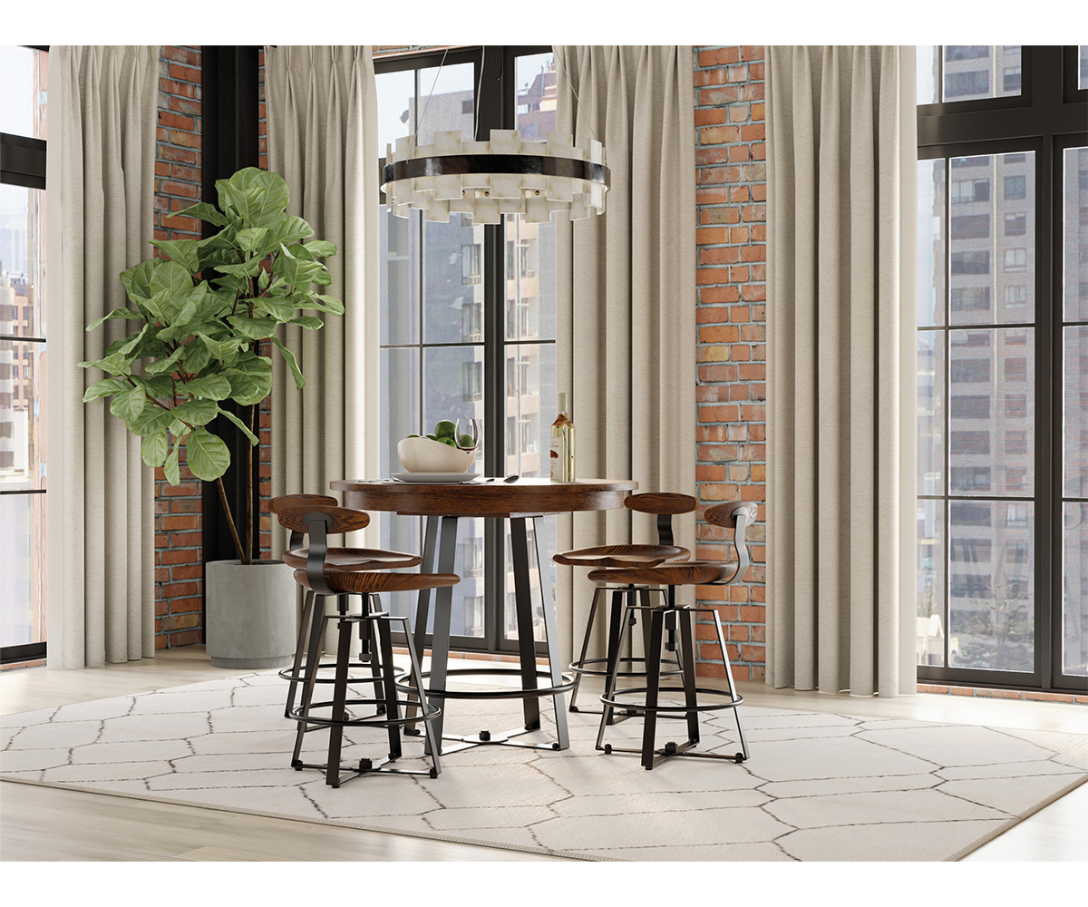 Iron Craft Barstool with Back 3 Iron Craft Barstool with Back - Image 3