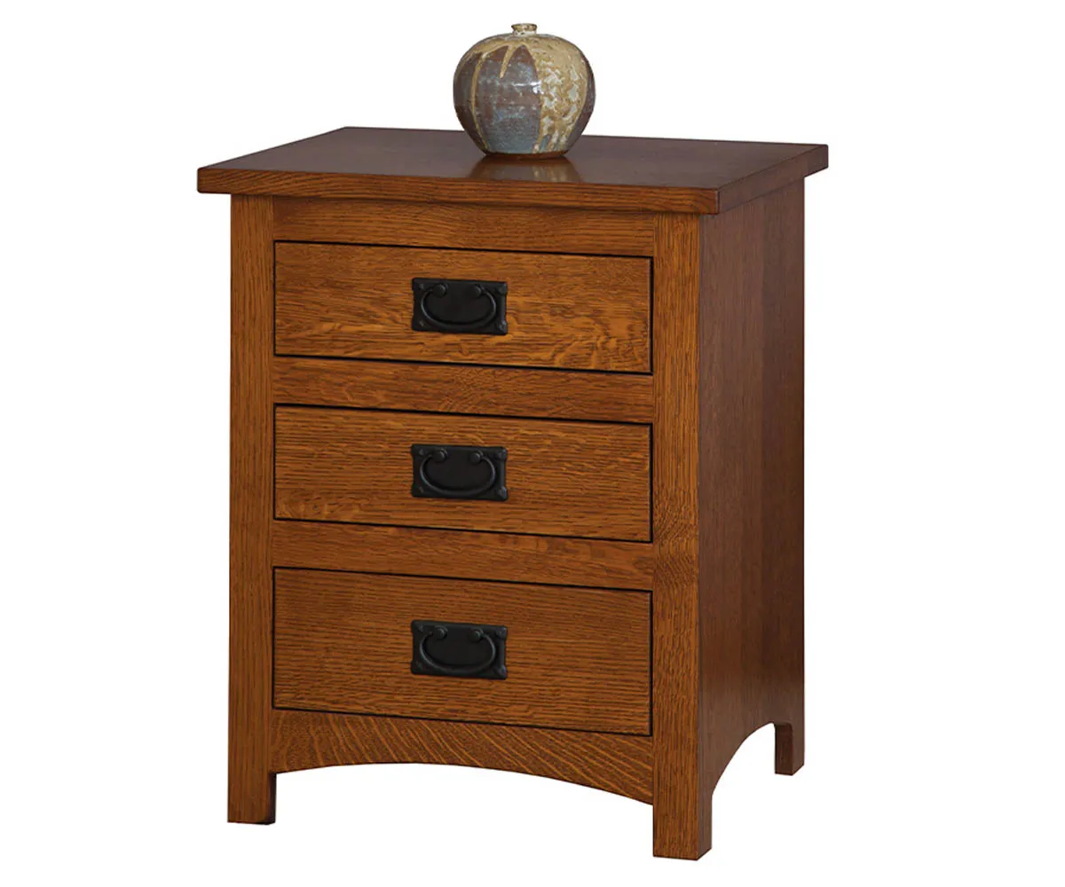 Michaels Mission 3 Drawer Nightstand 1 Michaels Mission 3 Drawer Nightstand