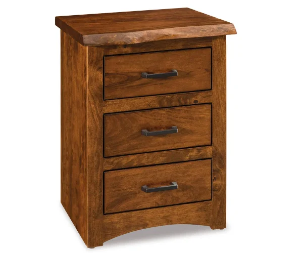Bedroom 52 Live Wood 3 Drawer Nightstand