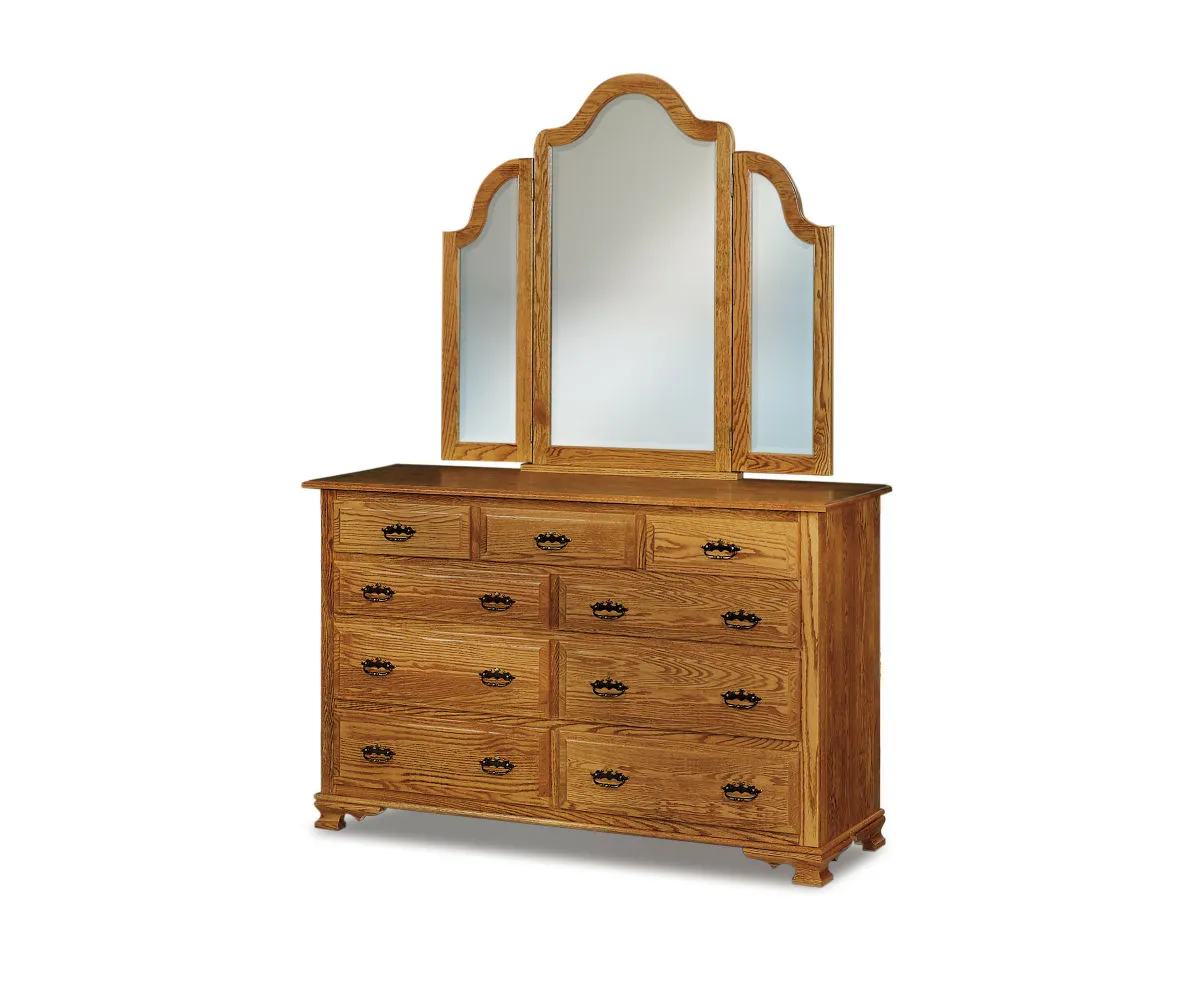 Heritage 9 Drawer Dresser - 66"W 1 Heritage 9 Drawer Dresser - 66"W