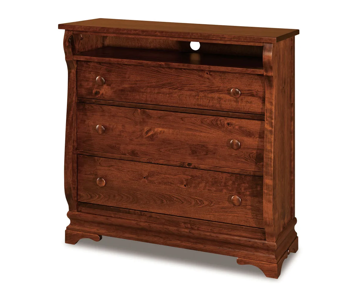 Chippewa Sleigh 3 Drawer Media Chest 1 Chippewa Sleigh 3 Drawer Media Chest