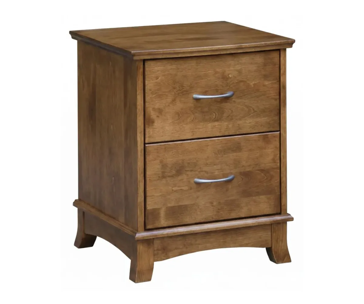 Crescent 2 Drawer Nightstand 1 Crescent 2 Drawer Nightstand