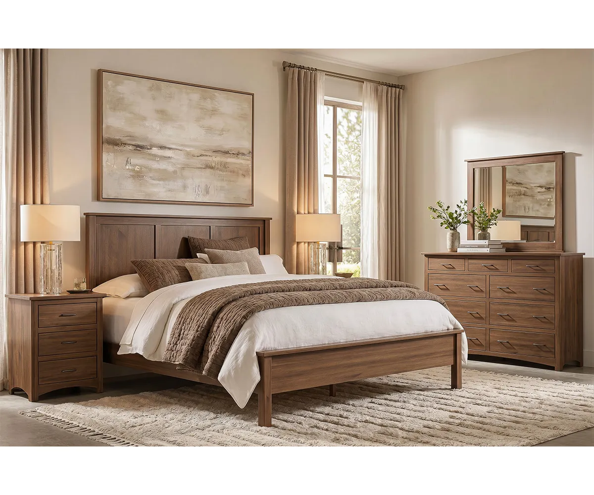 Lincoln Queen Bed with Low Footboard 4 Lincoln Queen Bed with Low Footboard - Image 4
