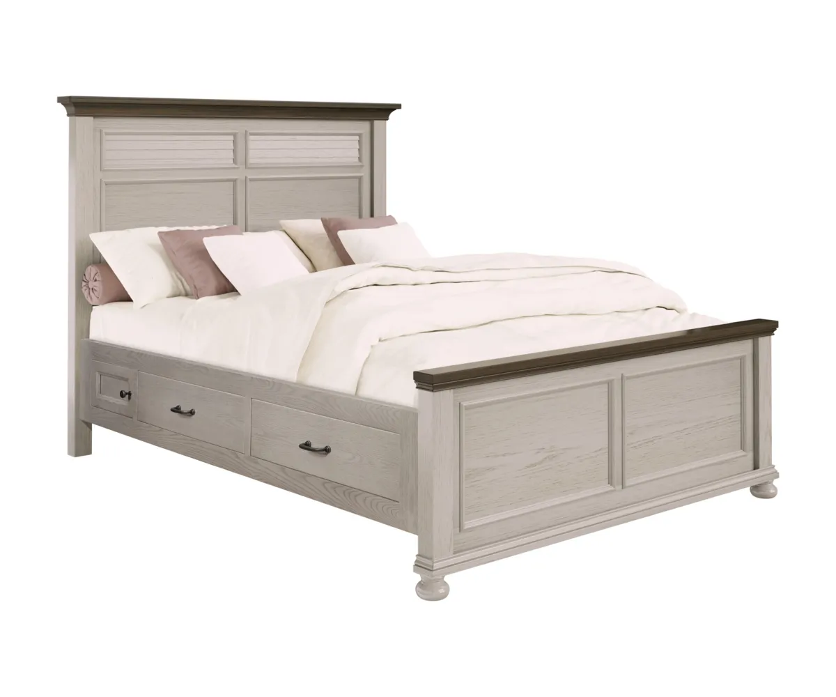 Hickory Grove Bed with Side Storage 2 Hickory Grove Bed with Side Storage - Image 2