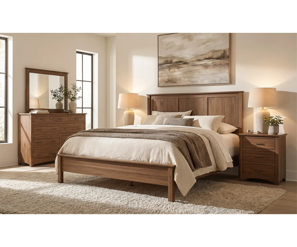 Lincoln Queen Bed with Low Footboard 3 Lincoln Queen Bed with Low Footboard - Image 3