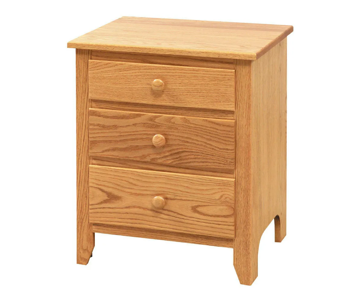 Scenic Shaker 3 Drawer Nightstand 1 Scenic Shaker 3 Drawer Nightstand