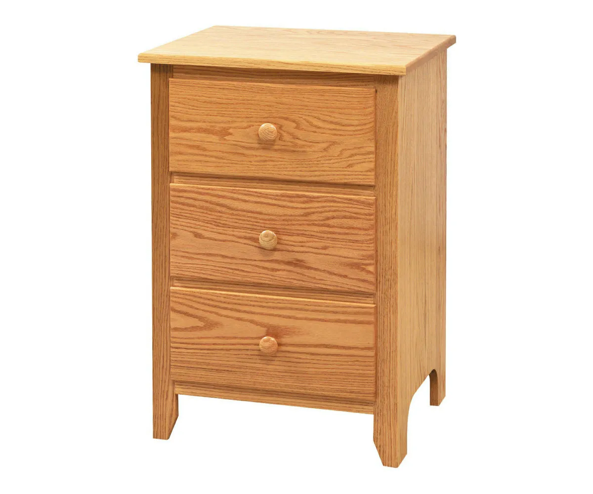 Scenic Shaker 3 Drawer Tall Night Stand 1 Scenic Shaker 3 Drawer Tall Night Stand