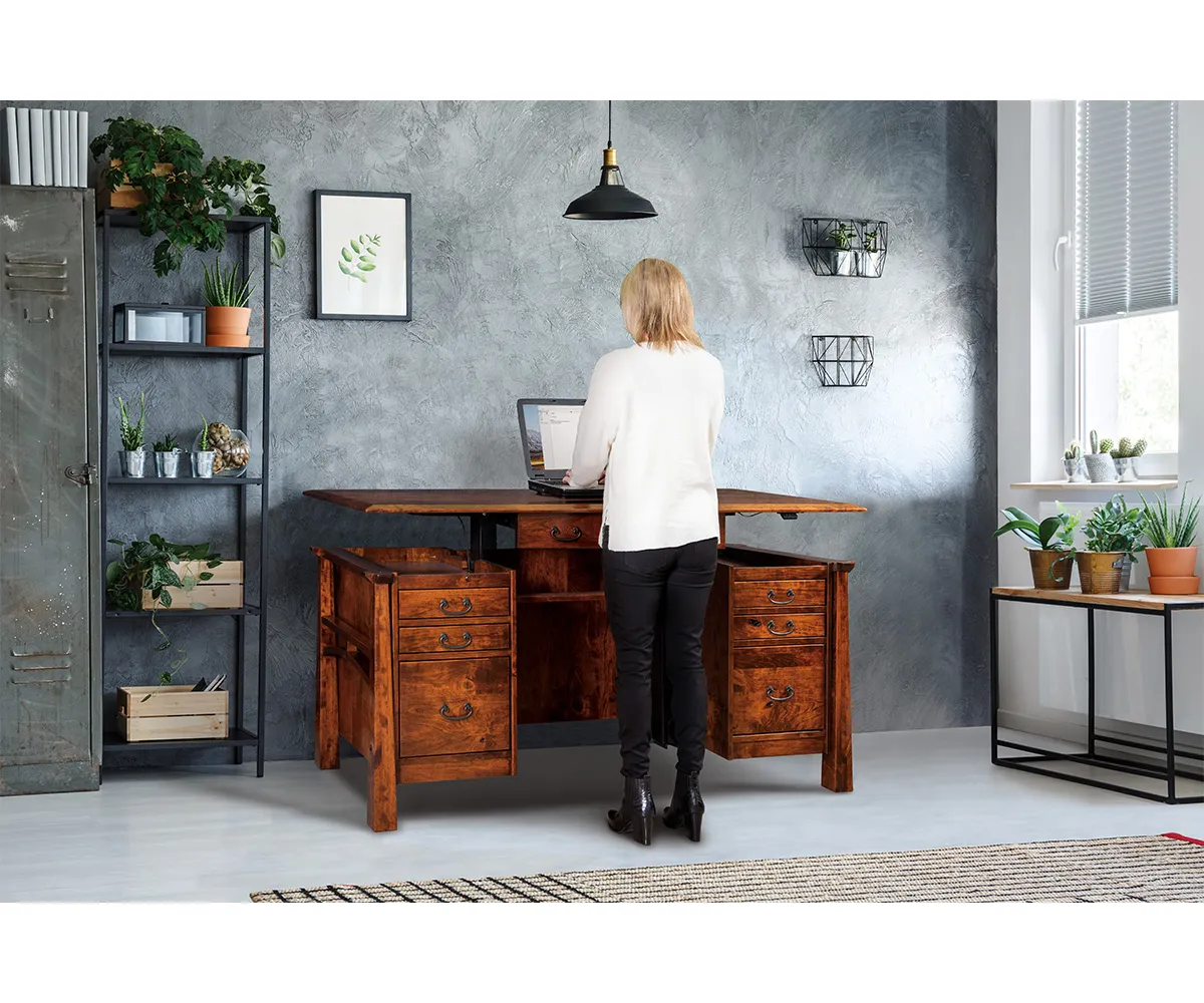 Artesa Sit to Stand Curved Top Desk 3 Artesa Sit to Stand Curved Top Desk - Image 3
