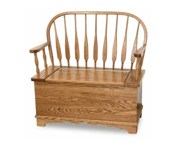 Low Feather Bow Bench