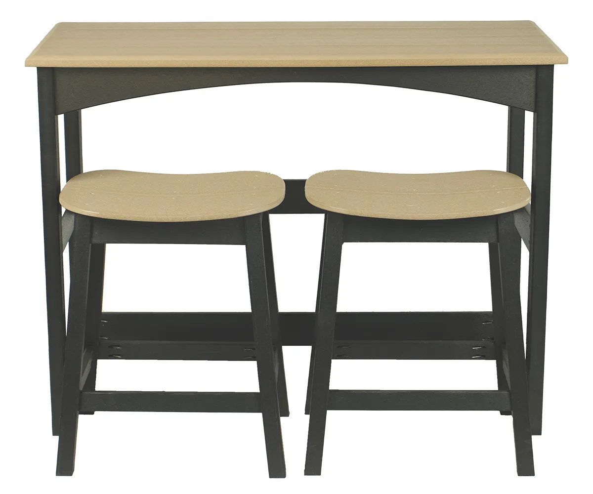 Columbia Breakfast Bar and Saddle Stools 1 Columbia Breakfast Bar and Saddle Stools